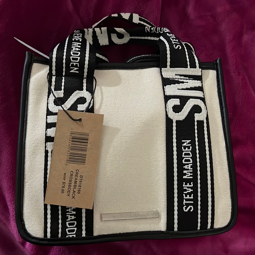 Steve Madden black and white crossbody bag/purse